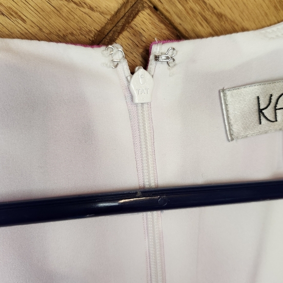 Kasper white and pink floral square neck sheath dress size 4 - Picture 6 of 14